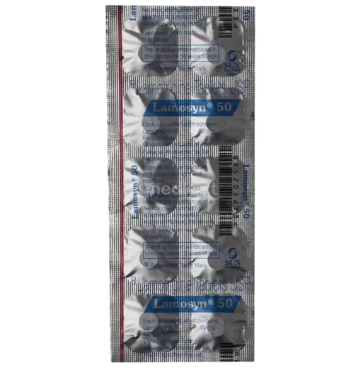 lamosyn 50mg tablet 10's